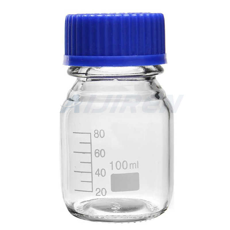 supply laboratory chemical plastic amber reagent bottle